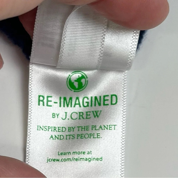 J Crew Sweater Womens Size XS Navy Blue Green Colorblock Zip-up Pullover - Picture 7 of 10